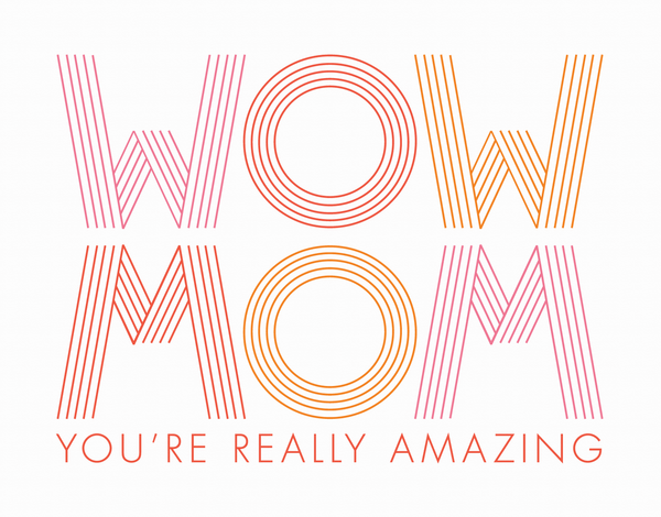 Pink Modern Mother's Day Card