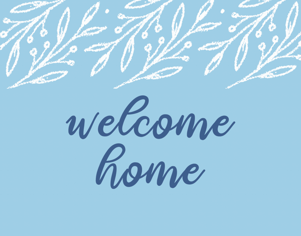 Blue Welcome Home