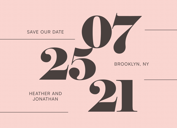 Big Bold Save The Date