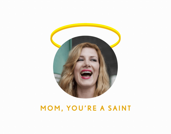 Saint Mom Photo Card
