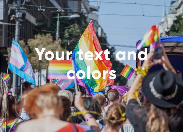 Your Text, Colors and Photo