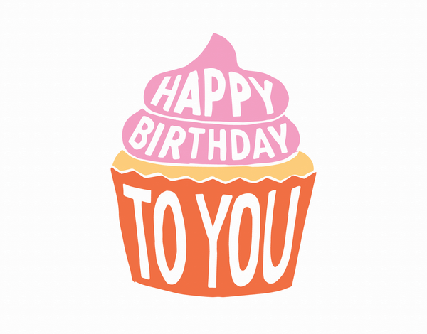 Bright Cupcake Birthday Card