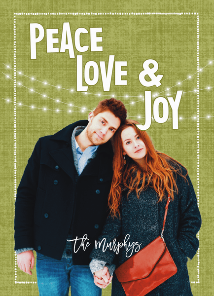 Peace Love Joy Olive