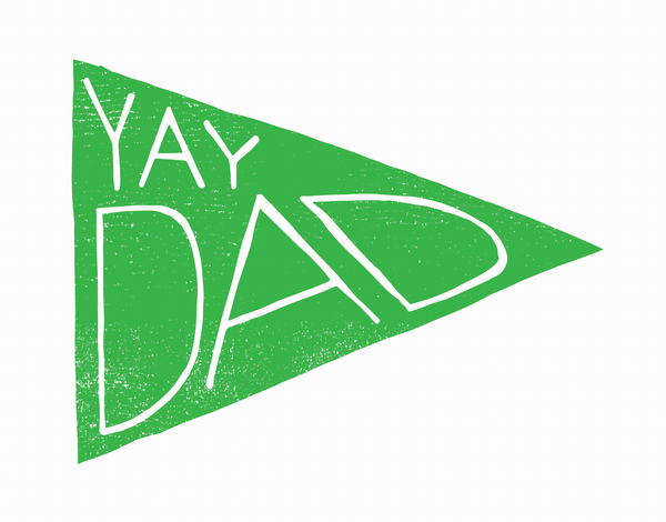 Yay Dad Flag Father's Day Card