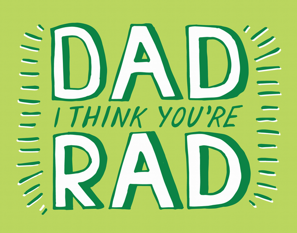 Playful Green Father's Day Card