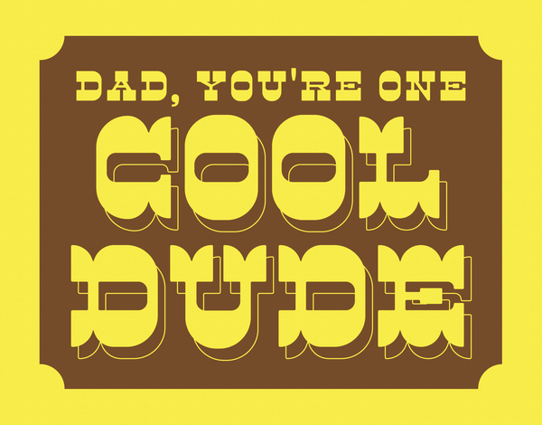 Cool Dude Father's Day Card