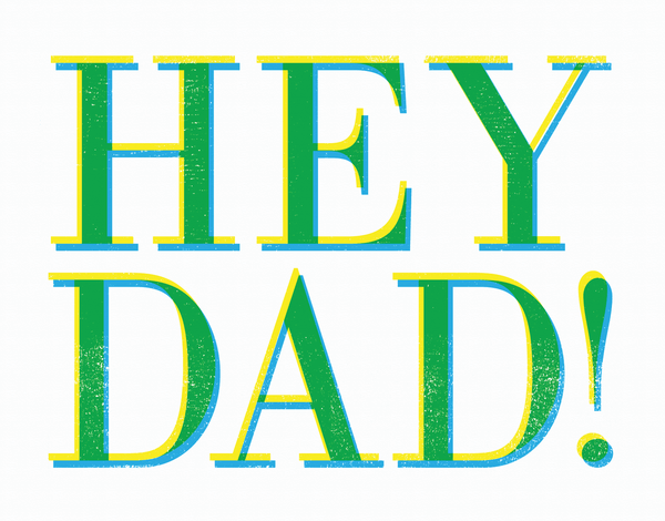 Stamp Hey Dad Card