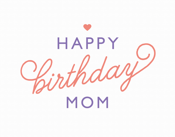 Heart Birthday Card for Mom