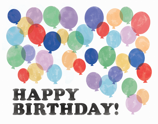 Textured Balloon Birthday Card