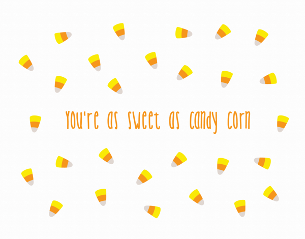 Sweet Candy Halloween Card