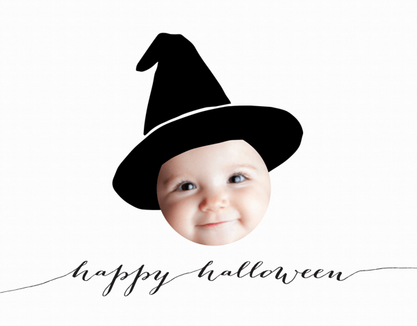Little Witch Halloween Card