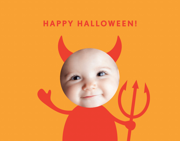 Little Devil Halloween Card