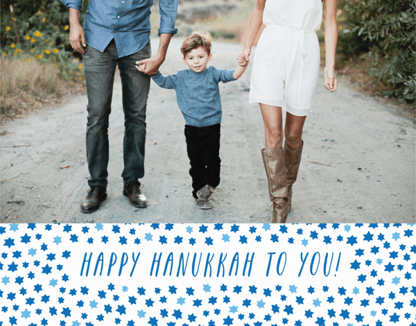 Hanukkah Stars Photo Card