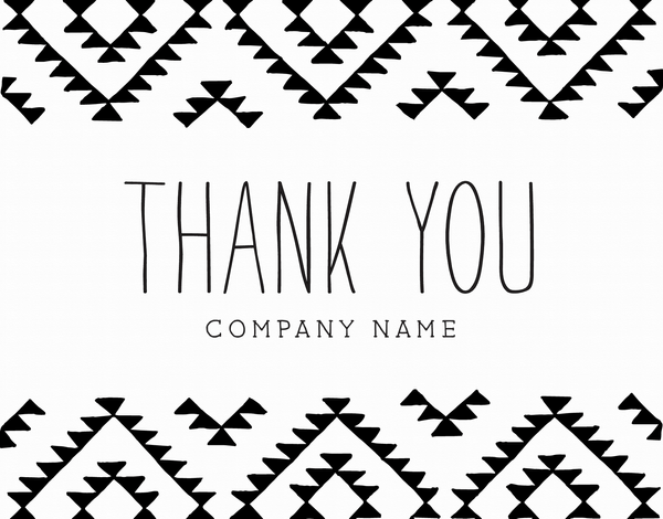 Kilim Business Thank You Note