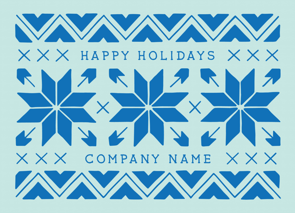 Sweater Pattern corporate Holiday Card