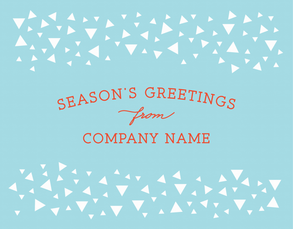Business Triangle Holiday Greetings Card