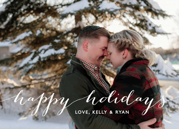 white-script-customizable-holiday-card