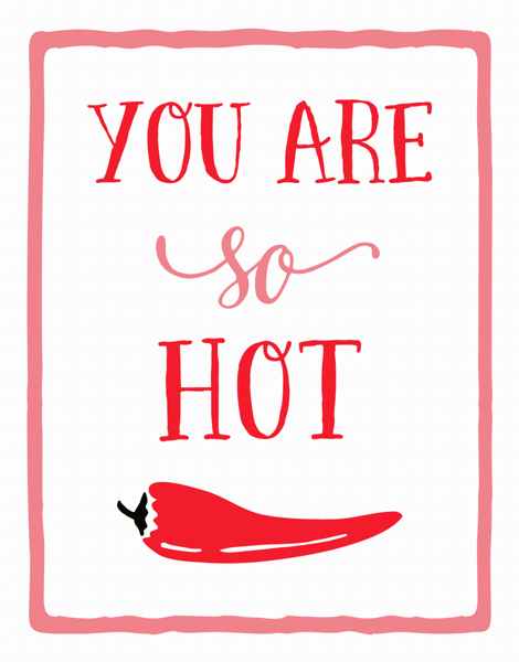 Hot Pepper Valentine Card