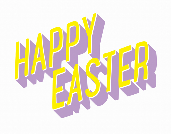 3D Happy Easter Card