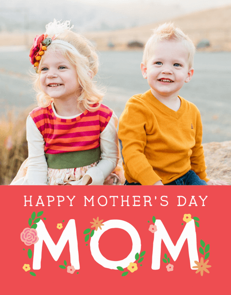 Custom Floral Mother's Day Card