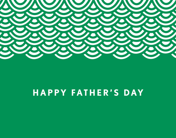Green Wave Father's Day Card
