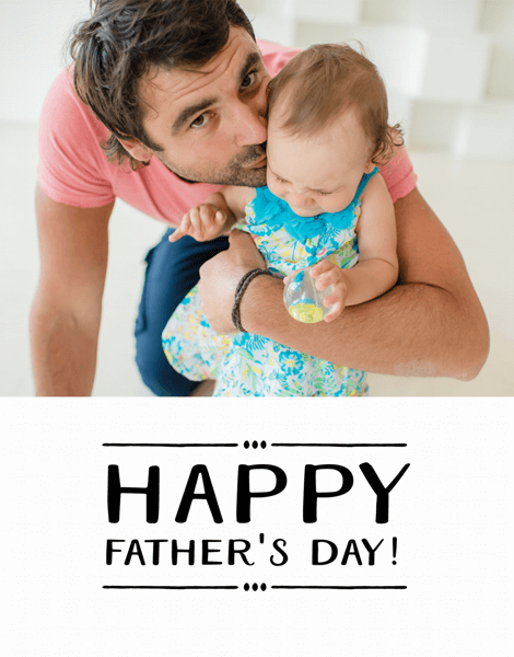 Simple Border Father's Day Card