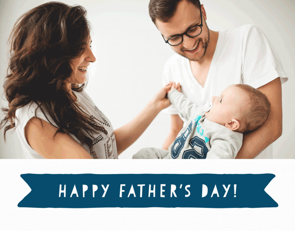 Photo Father's Day Banner Card
