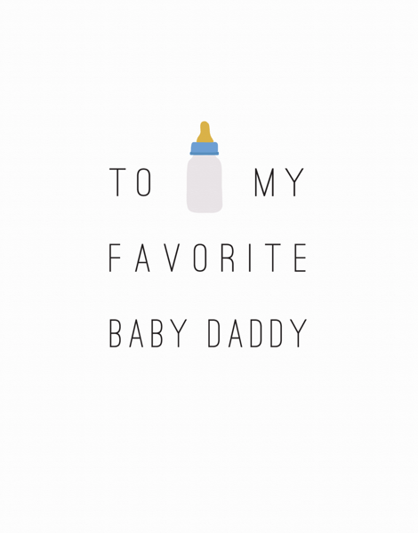 Funny Baby Daddy Father's Day Card