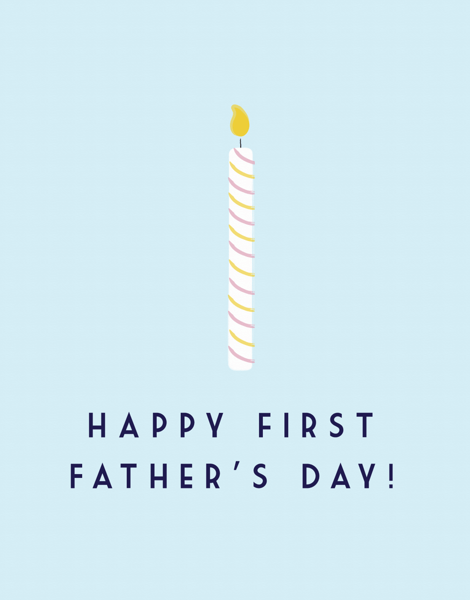 Sweet First Father's Day Card