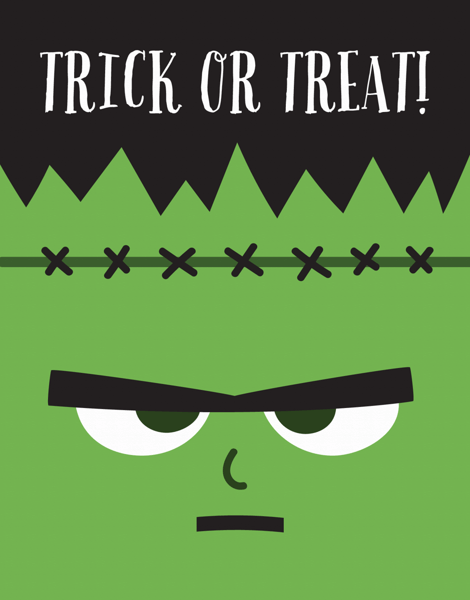 Frankenstein Halloween Card