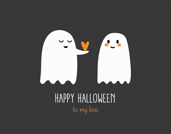 Ghosts My Boo Halloween Card