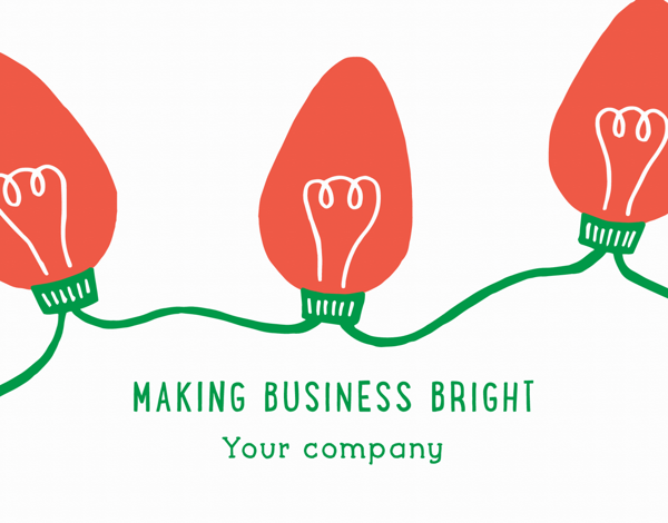 Making Business Bright Company Holiday Card