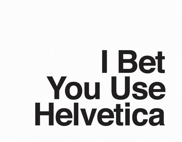 Sarcastic Helvetica Card