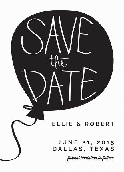 Balloon Save the date