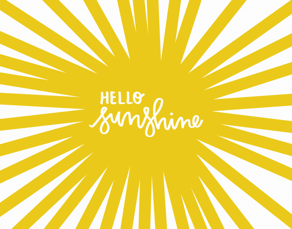 Cheerful Hello Sunshine Friend Card