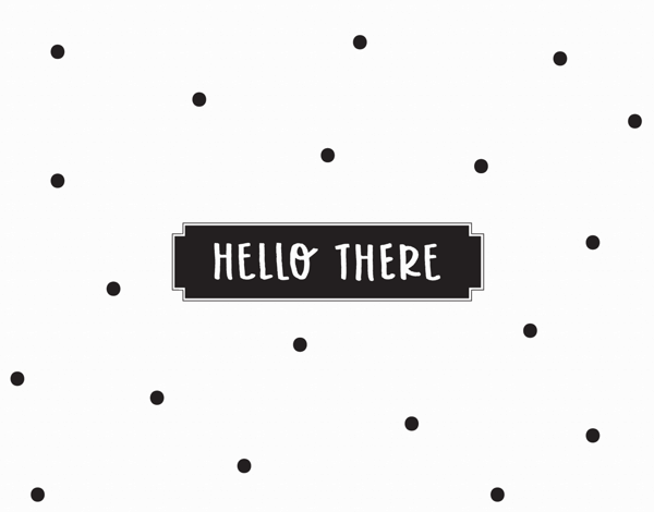 Hello There Dots Greeting Card