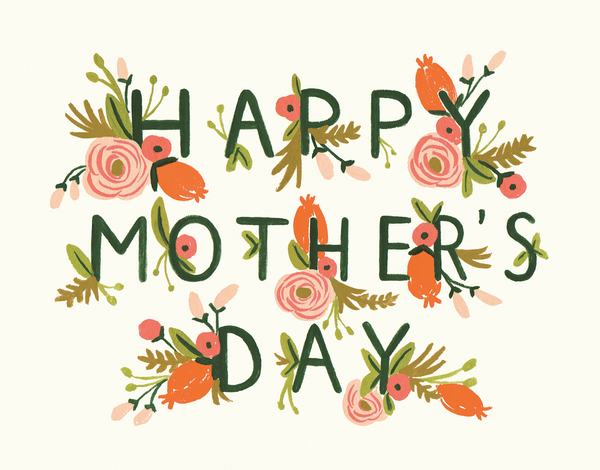 Pink Garden Happy Mother's Day Card