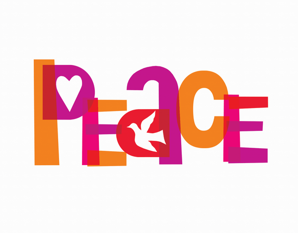 Graphic Peace Holiday Card