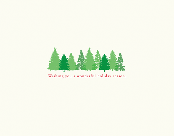 Sweet Forest Holiday Wishes Card