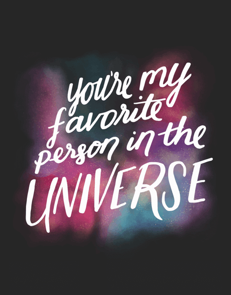 You're My Favorite Person in the Universe Card