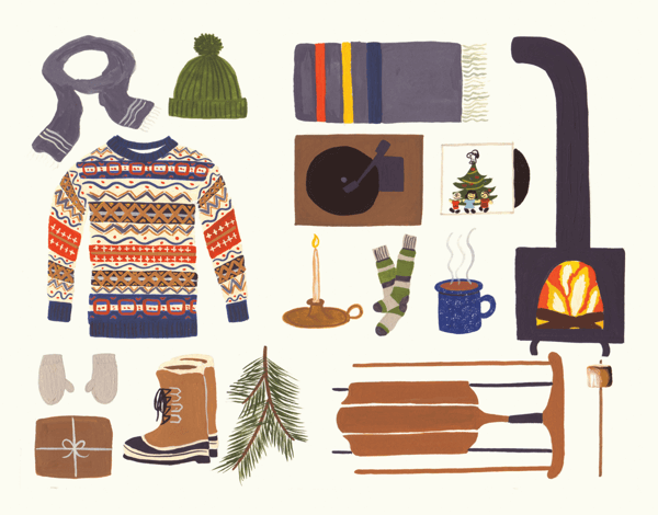 Cozy Winter Things Stationery