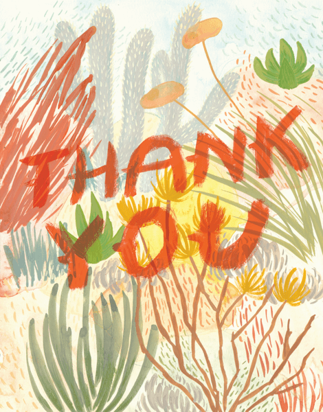 Painted Desert Thank You Card