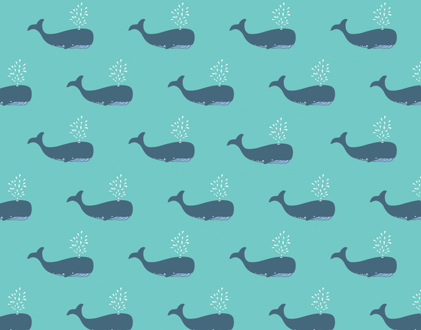 Whales Printed Stationery