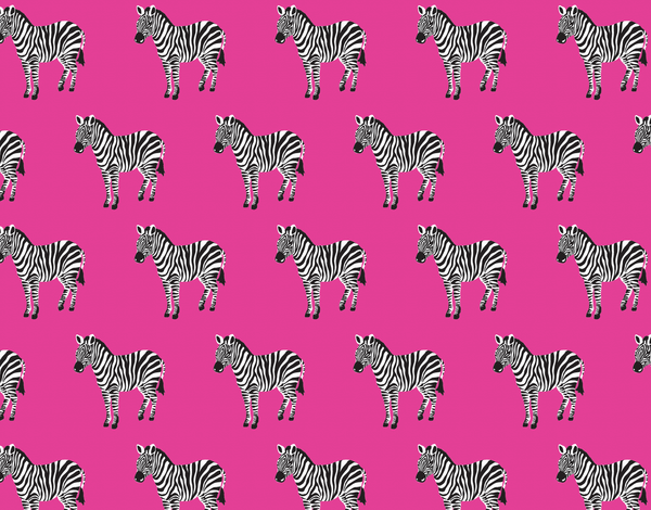 Pink Zebra Stationery