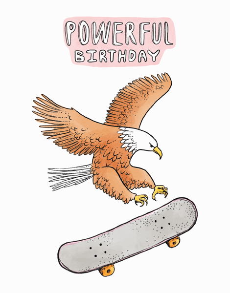 Skateboarding Eagle