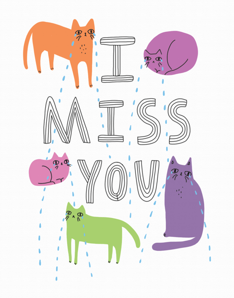 Sad Cats Missing You