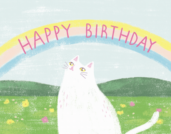 Rainbow Cat Birthday