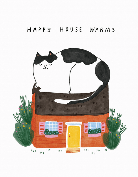 Happy House Warms Cat