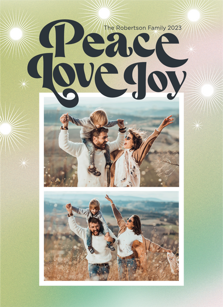 Retro Aura Peace Love Joy
