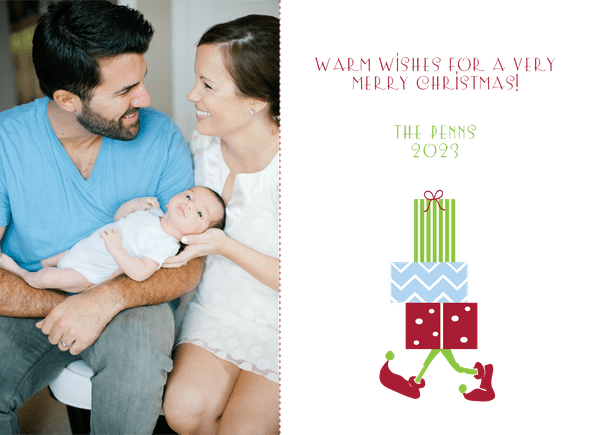 Customizable Christmas Elf Holiday Card